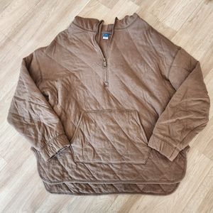 Old Navy Quilted Hooded Sweatshirt - Brown